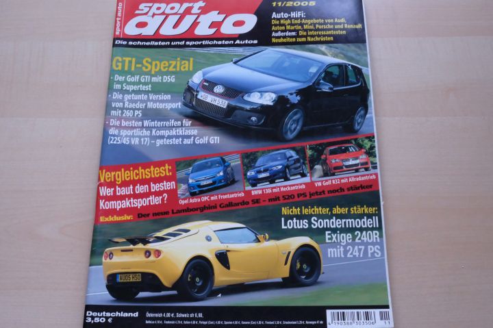 Deckblatt Sport Auto (11/2005)